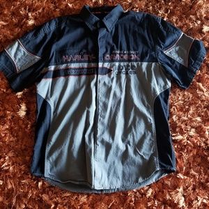 Harley Davidson short sleeve dress shirt